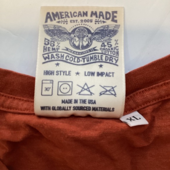 Jungmaven orange Tee. Perfect condition, XL - Picture 5 of 5